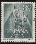 Stamps Spain -  ESPAÑA 1954 1138 Sello Año Mariano Ntra. Sra. de los Reyes Sevilla 80c Usado