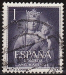 Sellos de Europa - Espa�a -  ESPAÑA 1954 1139 Sello Año Mariano Ntra. Sra. de la Almudena Madrid 1p Usado