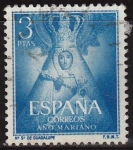Stamps Spain -  ESPAÑA 1954 1141 Sello Año Mariano Ntra. Sra. de la Guadalupe Caceres 3p Usado