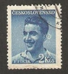 Stamps : Europe : Czechoslovakia :  julius ficik, escritor