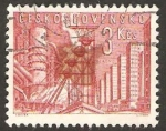Sellos de Europa - Checoslovaquia -  kladno, fabrica y paisaje