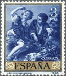 Stamps Spain -  ESPAÑA 1960 1278 Sello Nuevo Bartolomé Esteban Murillo Niños Comiendo 3pts