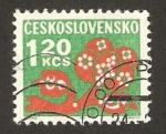 Sellos de Europa - Checoslovaquia -  109 - Flores estilizadas