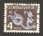 Sellos de Europa - Checoslovaquia -  112 - Flores estilizadas