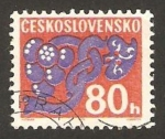Stamps Czechoslovakia -  107 - Flores estilizadas
