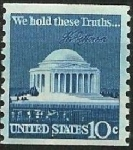 Stamps United States -   Monumento Thomas Jefferson Memorial