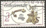 Stamps Czechoslovakia -  telefono, praga 88