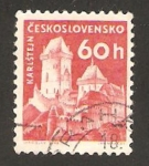 Stamps Czechoslovakia -  1073 - Vista de Karlstejn