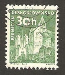 Stamps Czechoslovakia -  1071 - Vista de Pernstejn