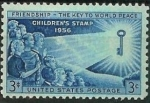 Stamps United States -   Amistad, llave Paz Mundial