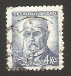 Stamps : Europe : Czechoslovakia :  tomas masaryk, presidente checo