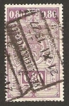 Stamps : Europe : Belgium :  ferrocarriles, spoorwegen