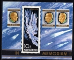 Stamps : Europe : Hungary :  1968 In memoriam
