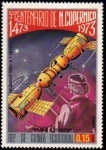 Sellos de Africa - Guinea Ecuatorial -  1974 5 centenario Copernico : Soyuz 11 y Salyut
