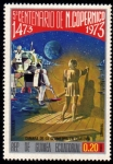 Stamps Equatorial Guinea -  1974 5 centenario Copernico : Alunizaje