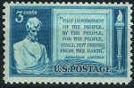 Sellos de America - Estados Unidos -   Lincoln y el manifiesto