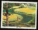 Stamps : Asia : China :  Lago de hierba olorosa en JiuZhaiGou - el paraíso de las Hadas-Tibet