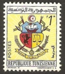 Stamps Tunisia -  escudo de armas