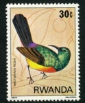Sellos de Africa - Rwanda -  Pajaro