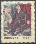 Stamps Uruguay -  50 ANIVERSARIO DE LA MUERTE DE JUAN ZORRILLA DE SAN MARTIN
