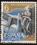 Sellos de Europa - Espaa -  ESPAÑA 1961 1362 Sello XXV Aniv. del Alzamiento Nacional Pantano Central Hidraulica 6p usado