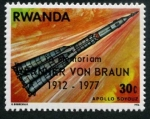 Stamps Rwanda -  Carrera Espacial