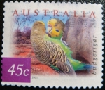 Stamps : Oceania : Australia :  Budgerigar