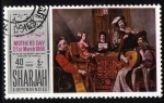 Stamps United Arab Emirates -  Sharjah 1968: Dia de la Madre - Nicolas Tournier