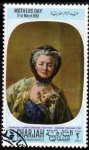 Sellos de Asia - Emiratos rabes Unidos -  Sharjah 1968: Dia de la Madre - Francois H. Drouais