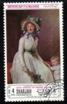 Stamps United Arab Emirates -  Sharjah 1968: Dia de la Madre - David