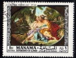 Stamps United Arab Emirates -  Manama 1968: Dia de la Madre - Boucher