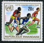 Stamps : Africa : Rwanda :  Lucha contra el Racismo