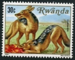 Sellos de Africa - Rwanda -  Perros Salvajes