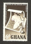 Stamps Ghana -  anivº de la unidad de africa