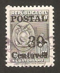 Sellos de America - Ecuador -  servicio consular, impreso postal 30c.