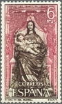 Sellos de Europa - Espa�a -  ESPAÑA 1968 1896 Sello Nuevo Monasterio Sta. Mª del Parral (Avila) La Virgen y el Niño c/s charnela