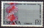 Stamps Spain -  ESPAÑA 1969 1920 Sello Nuevo VI Congreso Europeo de Bioquimica c/señal charnela