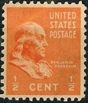 Sellos de America - Estados Unidos -   B.Franklin