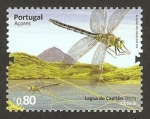 Stamps : Europe : Portugal :  lago de las azores, libelula