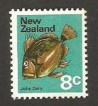 Stamps New Zealand -  fauna, john dory