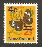 Sellos de Oceania - Nueva Zelanda -  polilla masple