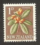 Stamps New Zealand -  flora, karaka