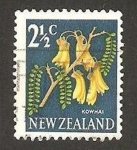 Stamps New Zealand -  flora, kowhai