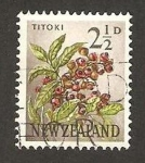 Stamps New Zealand -  flora, titoki