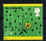 Stamps : Europe : United_Kingdom :  Lluvia acida asesina