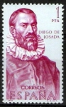 Stamps Spain -  Forjadores de America. Diego de Losada.