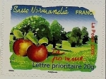 Stamps France -  Regiones de Francia :La baja Normandía - La manzana