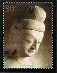 Stamps China -  Grutas de Yungang,Sakyamuni.