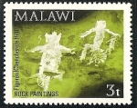 Stamps : Africa : Malawi :  Arte rupestre de Chongoni