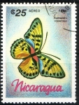 Stamps Nicaragua -  Mariposa